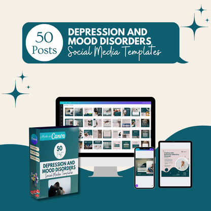 50 Depression and mood disorders - Social Media Templates