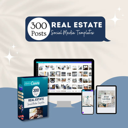 300 Real Estate Posts - Social Media Templates