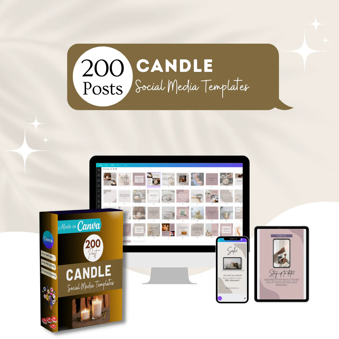 Candle Posts - Social Media Templates