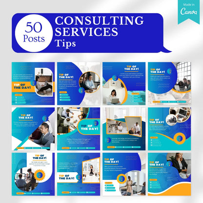 500 Consulting Services Posts - Social Media Templates