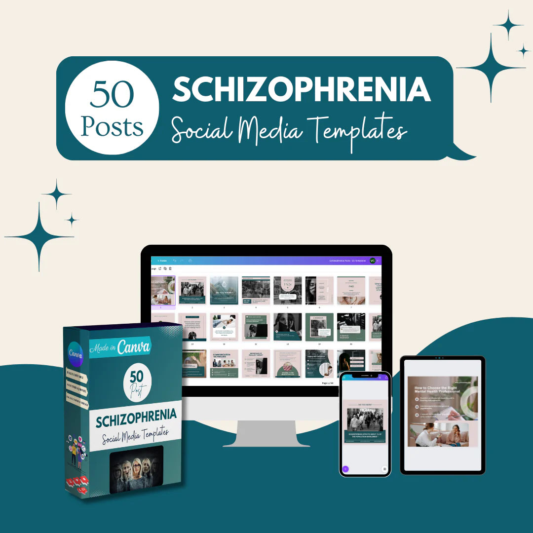 50 Schizophrenia - Social Media Templates