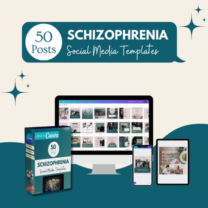 50 Schizophrenia - Social Media Templates