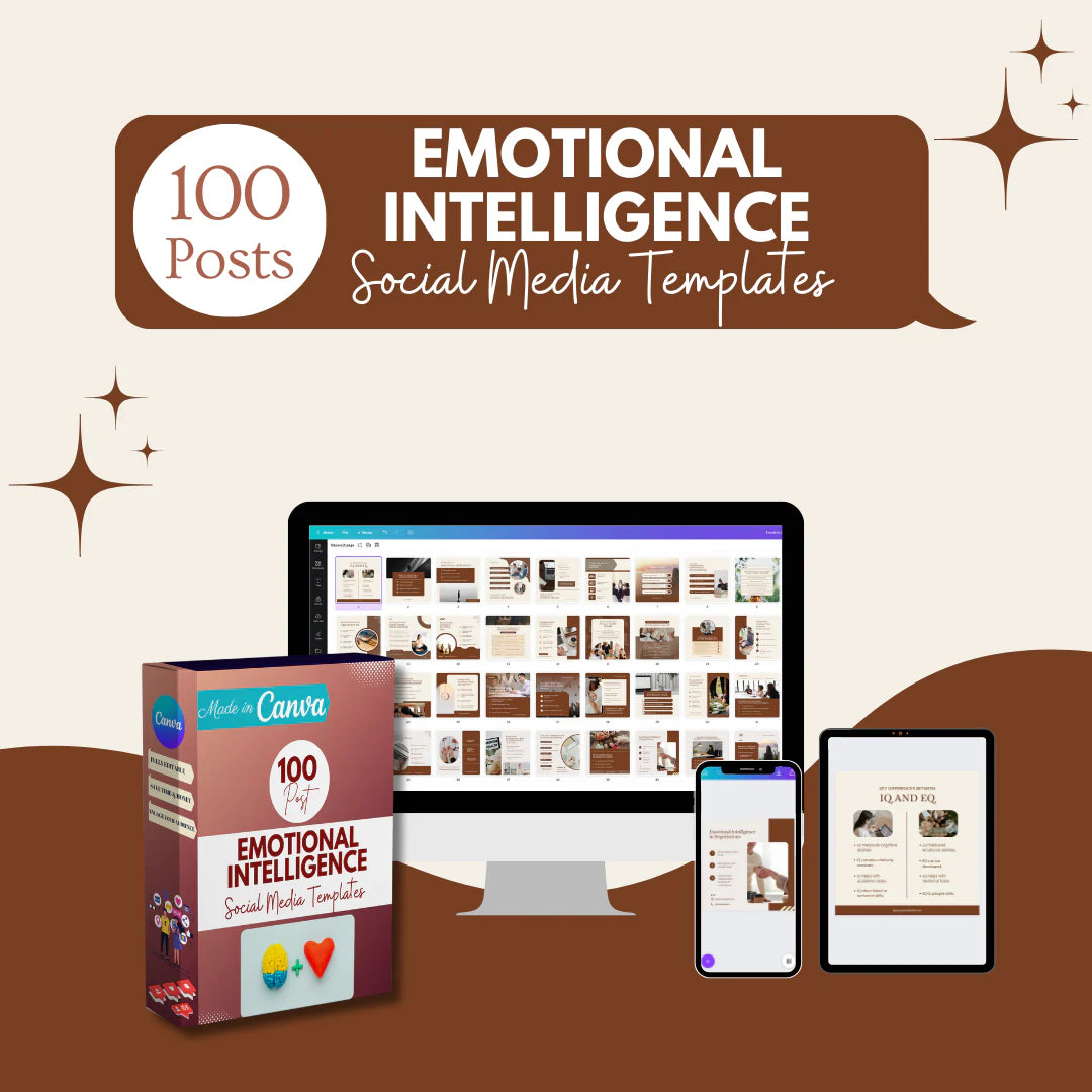 100 Emotional Intelligence - Social Media Templates