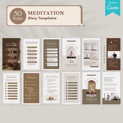 Meditation Bundle - Social Media Templates