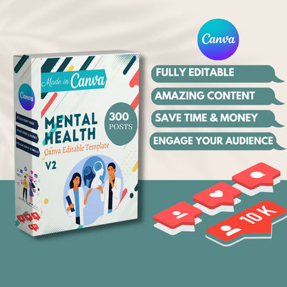 300 Mental Health (Vol.2) - Social Media Templates