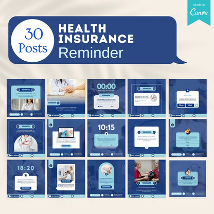 220 Health Insurance Canva Templates