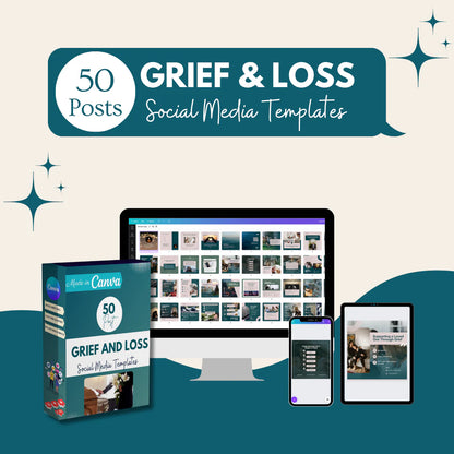 50 Grief and loss Posts - Social Media Templates