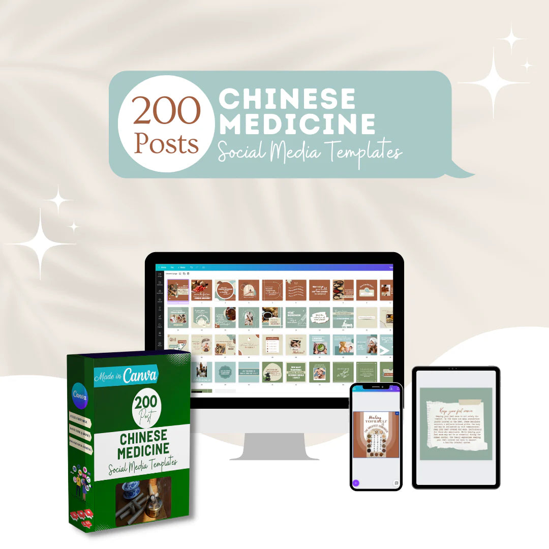 200 Chinese Medicine - Social Media Templates