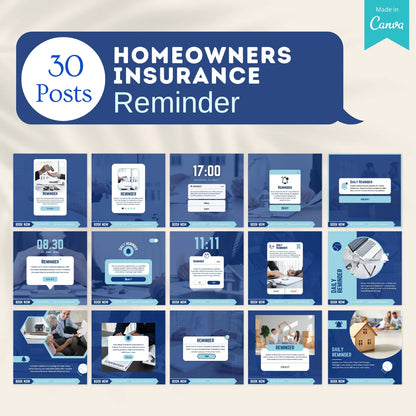 220 Homeowners Insurance Canva Templates