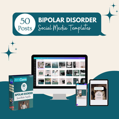 50 Bipolar Disorder - Social Media Templates