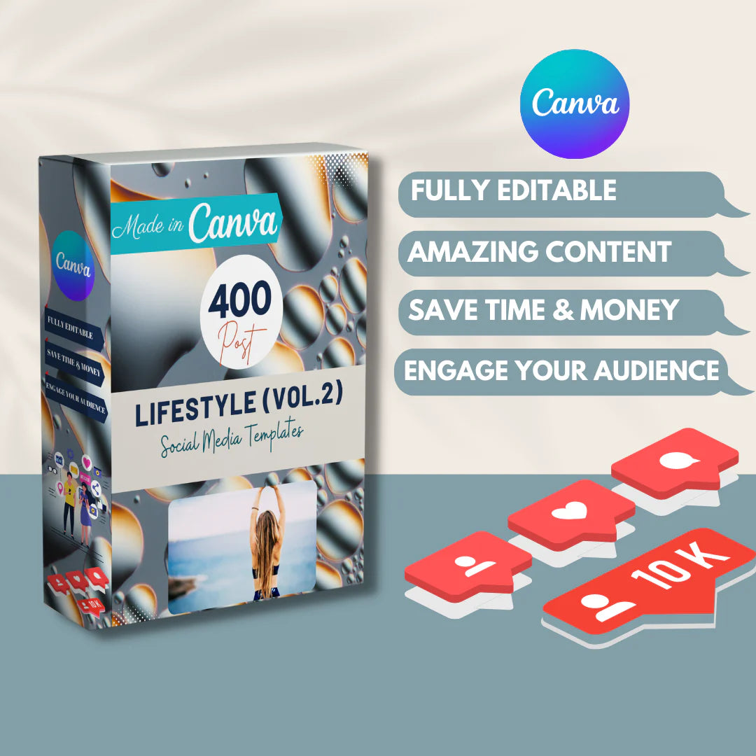 400 Lifestyle Posts (Vol. 2) - Social Media Templates