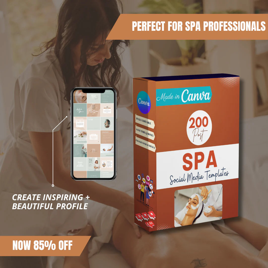 200 Spa Posts - Social Media Templates