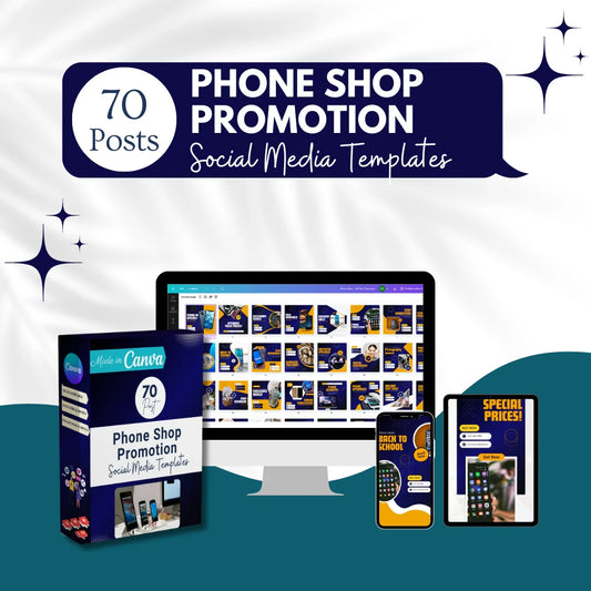 70 Phone Shop Promotion Canva Templates