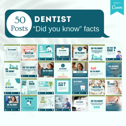 450 Dentist Posts - Social Media Templates