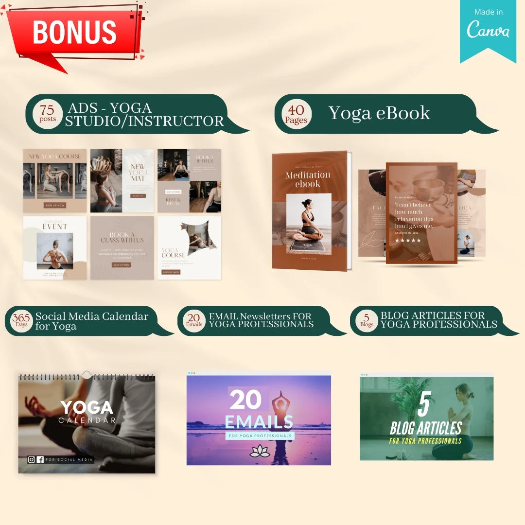 Yoga Bundle - Social Media Templates