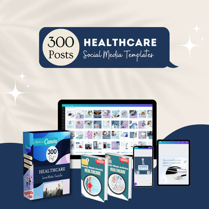 300 Healthcare Posts - Social Media Templates