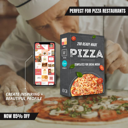 200 Pizza Posts - Social Media Templates