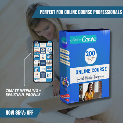 200 Online Course Posts - Social Media Templates