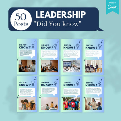 850 Leadership Bundle - Social Media Templates