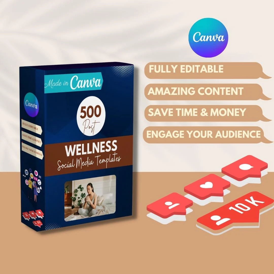 500 Wellness Bundle - Social Media Templates