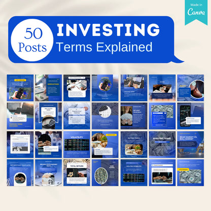 500 Investing Posts - Social Media Templates