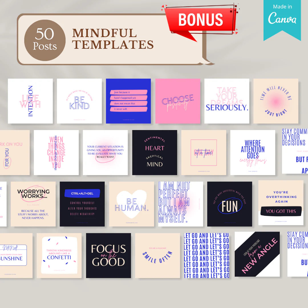 Meditation Bundle - Social Media Templates