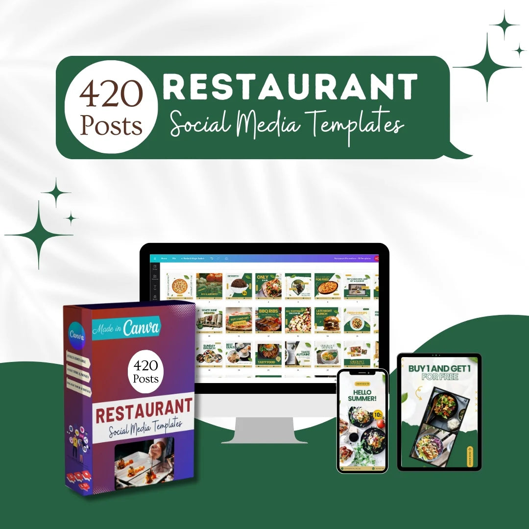 420 Restaurant Posts - Social Media Templates