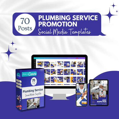 70 Plumbing Service Promotion Canva Templates