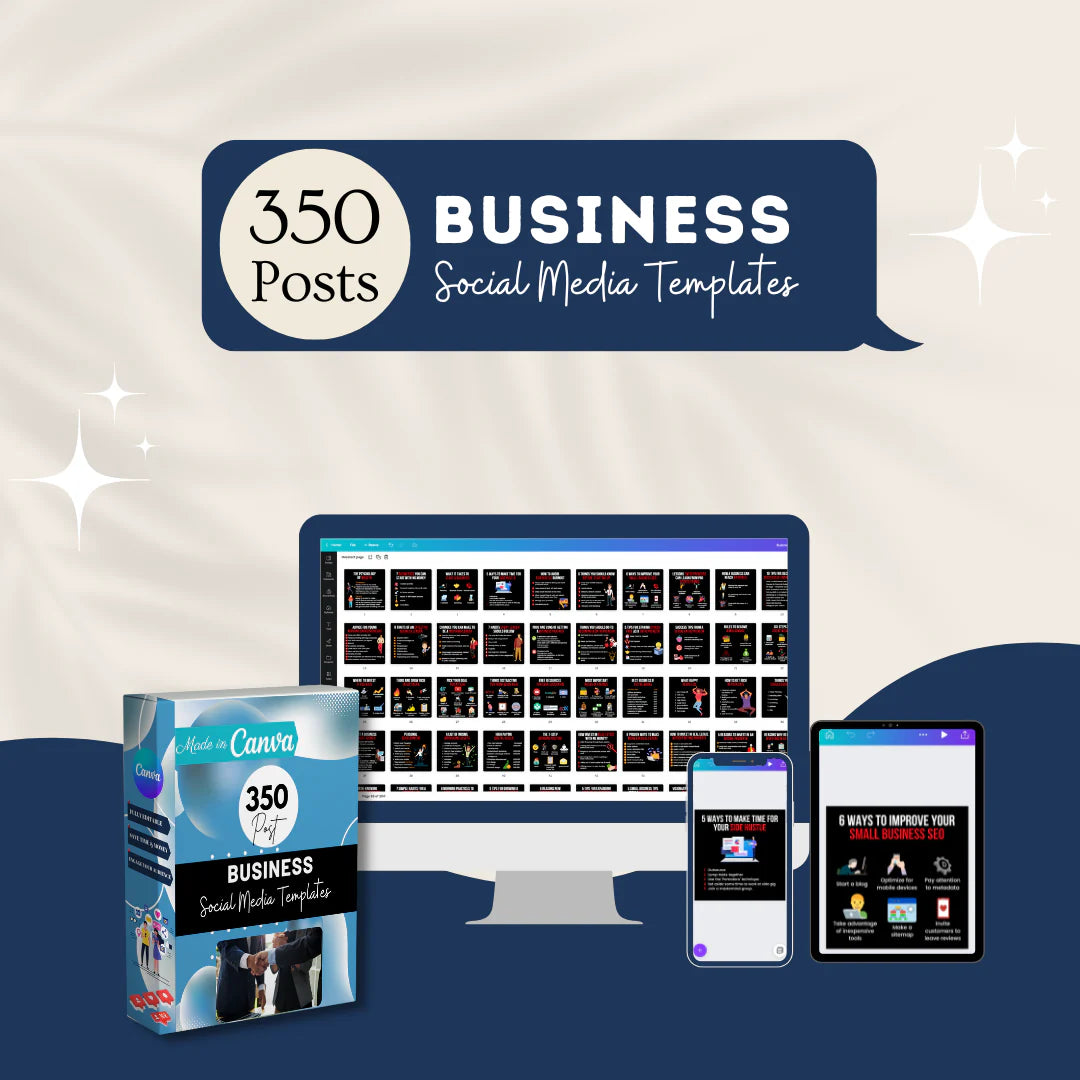 350 Business Posts - Social Media Templates