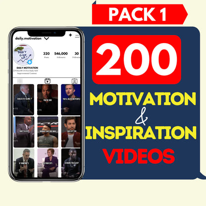 200 Motivation Videos - Pack 1