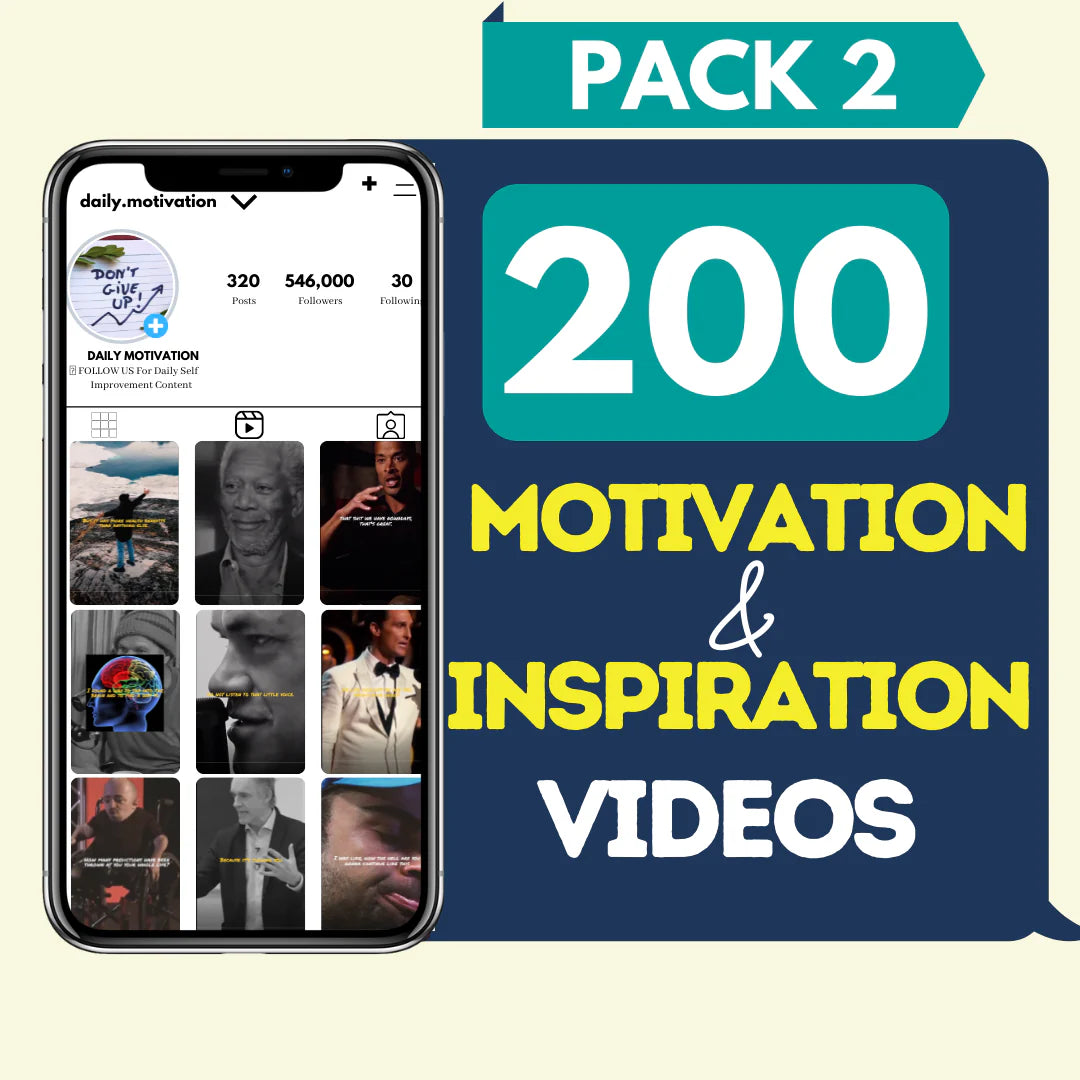 200 Motivation Videos - Pack 2