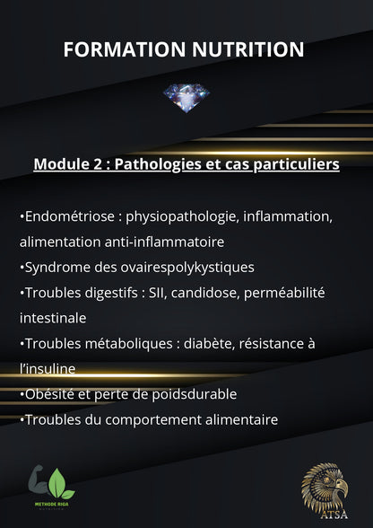 FORMATION NUTRITION – Méthode RIGA
