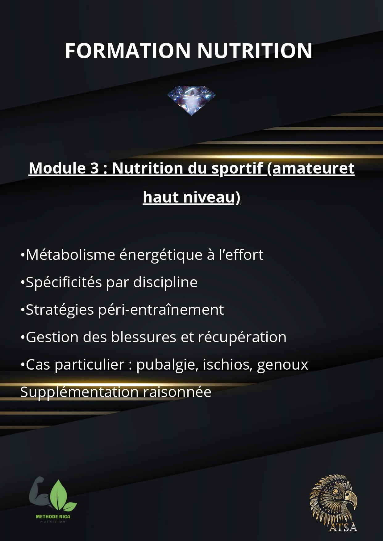 FORMATION NUTRITION – Méthode RIGA